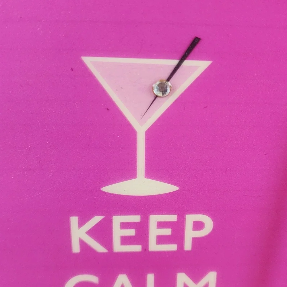 Graphique de France Pink Keep Calm Cocktail Spiral Journal Notebook 320 Pages